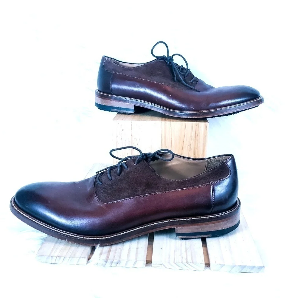 Marco‎ Vittorio Siena Chestnut Plain Toe Oxfords